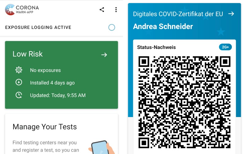 Corona Warn App - COVID-19 contact tracing